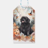 Halloween Newfoundland met pompoenen eng Cadeaulabel (Achterkant)