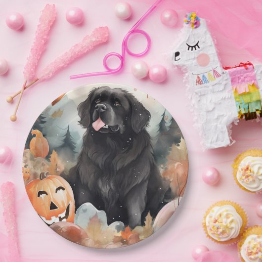 Halloween Newfoundland met pompoenen eng Papieren Bordje (Feest)