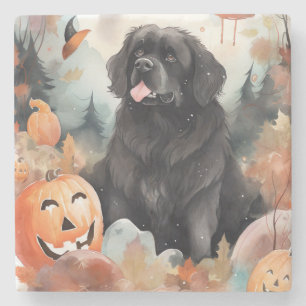 Halloween Newfoundland met pompoenen eng Stenen Onderzetter