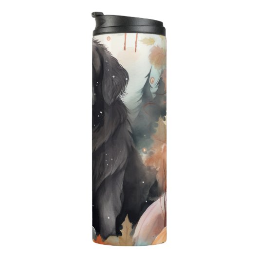 Halloween Newfoundland met pompoenen eng Thermosbeker (Geroteerd rechts)