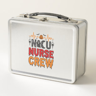 Halloween NICU-verpleegster Crew Vintage typografi