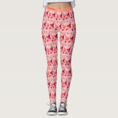 Halloween niet zo eng Naam toevoegen Pastel roze h Leggings (Voorkant)