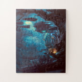 Halloween Night Full Moon Haunted Graveyard Legpuzzel (Verticaal)