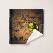 Halloween Night, Happy Halloween. Bad Handdoek (Wasdoekje)