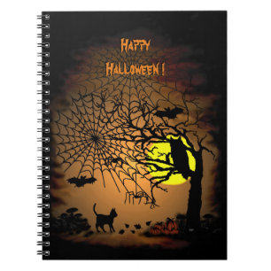 Halloween Night, Happy Halloween. Notitieboek