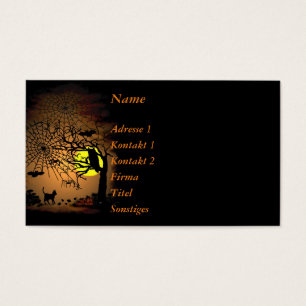 Halloween Night, Happy Halloween. Visitekaartje