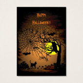 Halloween Night, Happy Halloween. Visitekaartje (Achterkant)