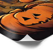 Halloween Night Haunted House of Horror Perfect Poster (Hoek)