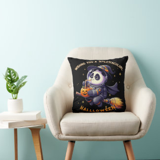 Halloween Night: Panda Astronaut Glijd Kussen