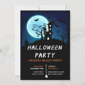 Halloween Night Party nodiging Kaart (Voorkant)