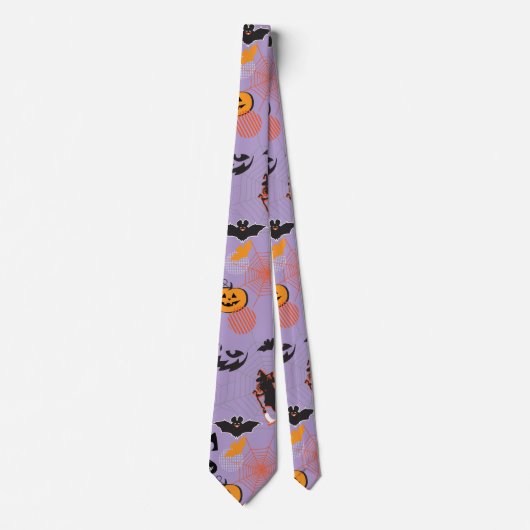 Halloween Night Party Trendy Stropdas (Voorkant)