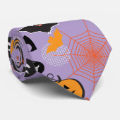 Halloween Night Party Trendy Stropdas (Opgerold)