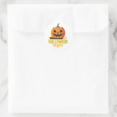 Halloween Night Pumpkin Glow Tee on Sticker (Sac)