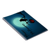 Halloween Night Pumpkin Owl Notitieboek (Rechterzijde)