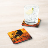 Halloween night raven bier onderzetter (Rechterzijde)
