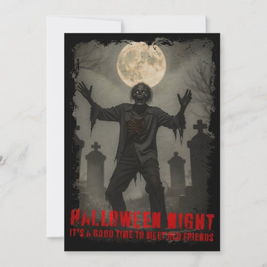 Halloween Night Reunion Briefkaart (Voorkant)