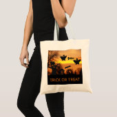 Halloween Night Scary Ghosts en vleermuizen Tote Bag (Voorkant (product))