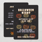 Halloween Night Spooky Cute Jack-O'-Lantern Kaart (Voorkant / Achterkant)