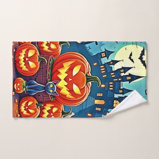 Halloween Night: Spooky Fun Art (Serviette à main)