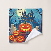 Halloween Night: Spooky Fun Art Bad Handdoek (Wasdoekje)
