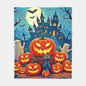 Halloween Night: Spooky Fun Art Fleece Deken (Voorkant)