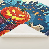 Halloween Night: Spooky Fun Art Sherpa Deken (3/4)