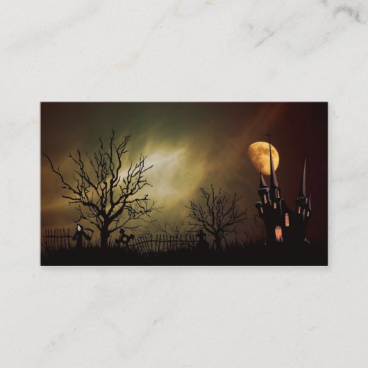 Halloween Night Visitekaartje (Voorkant)