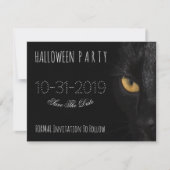 Halloween nodiging sparen de Datum Scary Kat Aankondiging (Voorkant)