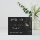 Halloween nodiging sparen de Datum Scary Kat Aankondiging (Staand voorkant)