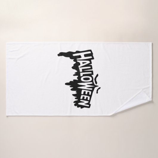 Halloween noir (Serviette de bain)