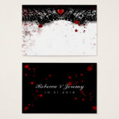 Halloween Noir & Blanc BLANC Splatter Place (Devant & derrière)