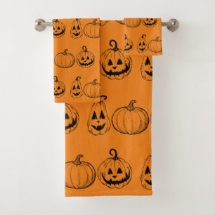 Halloween noir Citrouille Motif Éffrayant effroi