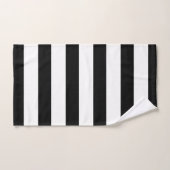 Halloween noir et blanc Texte de script personnali (Serviette à main)