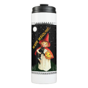 Halloween - Nostalgisch klein meisje, Jack-o'-lant Thermosbeker