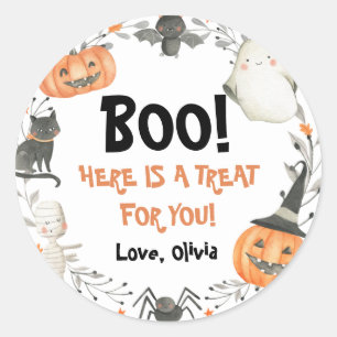 Halloween Notre Petit Boo Sticker Anniversaire