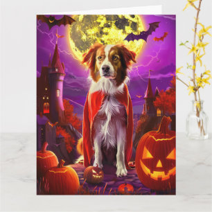 Halloween Nova Scotia Duck Toller Vampier Pompoen Kaart