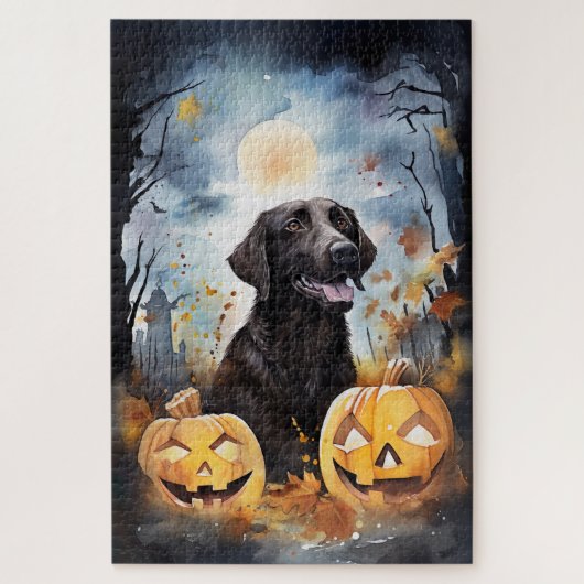 Halloween Nova Scotia met pompoenen eng Legpuzzel (Verticaal)