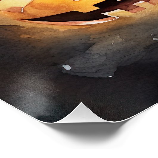 Halloween Nova Scotia met pompoenen eng Perfect Poster (Hoek)