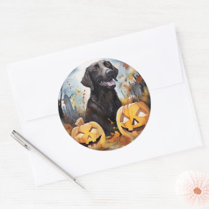 Halloween Nova Scotia Met Pompoenen Eng Ronde Sticker