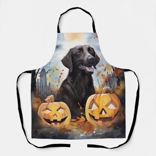 Halloween Nova Scotia met pompoenen eng Schort (Voorkant)