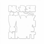 Halloween Nurse By Day Witch By Nights Sticker (Voorkant)