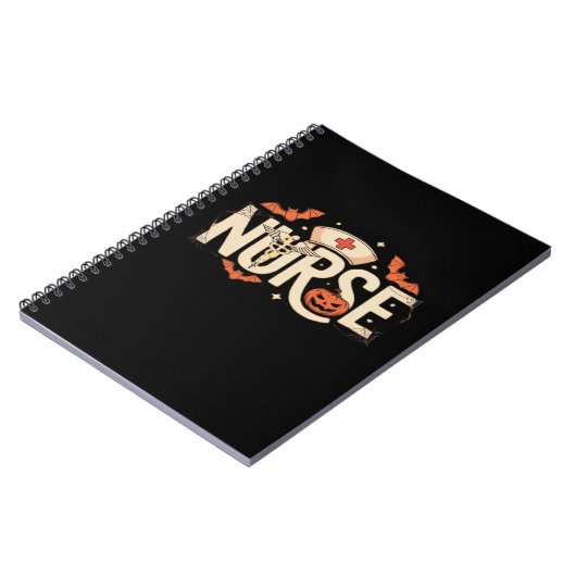 Halloween nurse Classic T-Shirt Notitieboek (Linkerzijde)