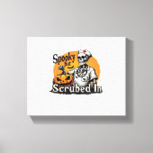 Halloween Nurse Design Oversized T-shirt Canvas Afdruk (Voorkant)