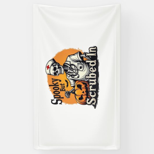 Halloween Nurse Design Oversized T-shirt Spandoek (Verticaal)