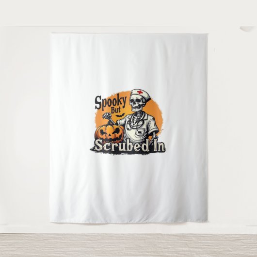Halloween Nurse Design Oversized T-shirt Wandkleed (Voorkant)