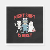 Halloween Nurse Funny Ghost Skeleton Zombie Essent Servet (Voorkant)