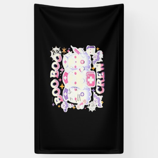 Halloween Nurse Ghost Squad Boo Boo Crew Funny Spo Spandoek (Verticaal)