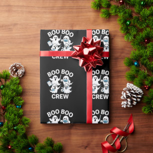 Halloween Nurse Gift Boo Boo Crew Nurse Cadeaupapier