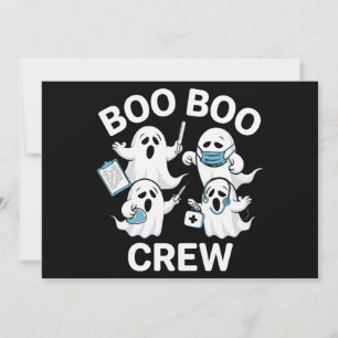 Halloween Nurse Gift Boo Boo Crew Nurse Kaart