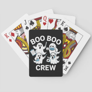 Halloween Nurse Gift Boo Boo Crew Nurse Pokerkaarten